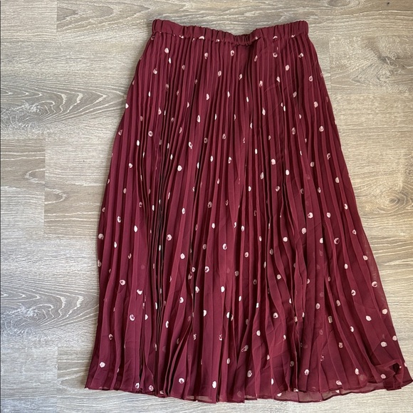JASON WU Pleated Polka-Dot Midi Skirt 4 - Picture 2 of 11